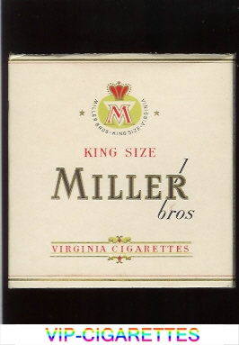 In Stock Miller Bros Virginia cigarettes wide flat hard box Online