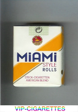 Miami Style Rolls American Blend cigarettes soft box