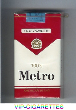 Metro 100s American Blend Filter cigarettes soft box