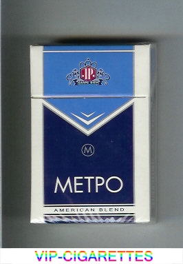 Metro T American Blend cigarettes hard box