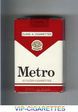 Metro American Blend cigarettes soft box