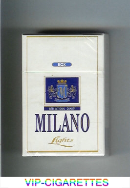 Milano Lights International Quality cigarettes hard box