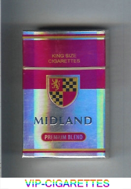 Midland Premium Blend cigarettes hard box