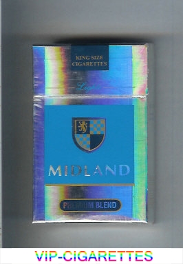 Midland Premium Blend Lights cigarettes hard box