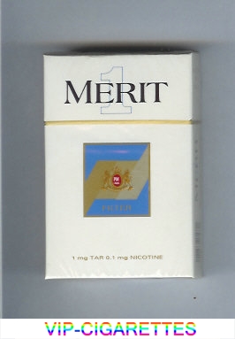 Merit 1 cigarettes hard box