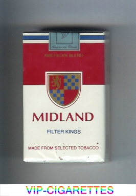 Midland American Blend Filter Kings cigarettes soft box