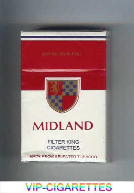 Midland American Blend Filter King cigarettes hard box