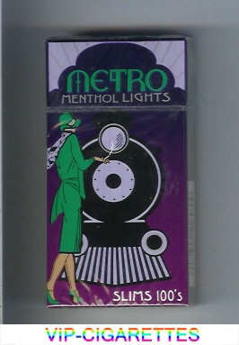  In Stock Metro Menthol Lights Slims 100s cigarettes hard box Online