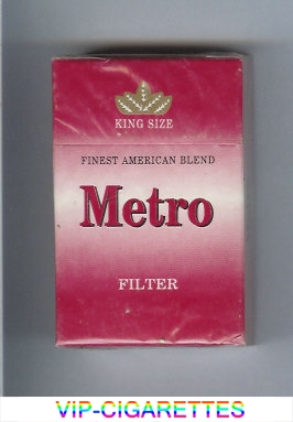  In Stock Metro Finest American Blend Filter cigarettes hard box Online
