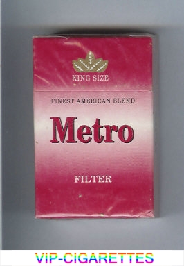 Metro Finest American Blend Filter cigarettes hard box