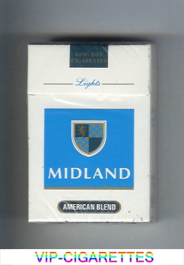 Midland American Blend Lights cigarettes hard box