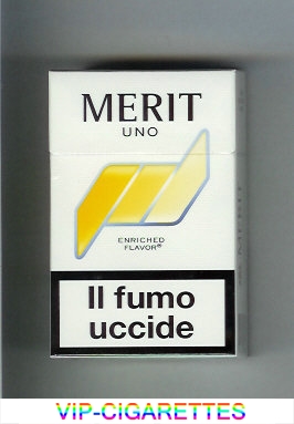 Merit Uno cigarettes hard box