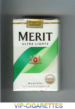 Merit Ultra Lights Menthol cigarettes soft box