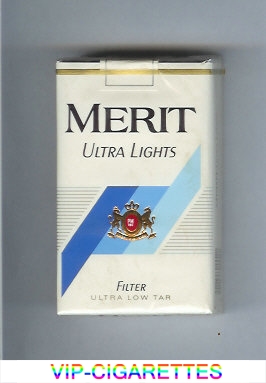 Merit Ultra Lights cigarettes soft box