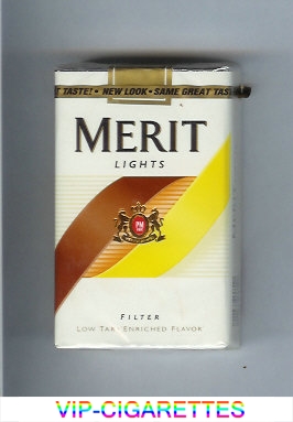 Merit Lights cigarettes soft box