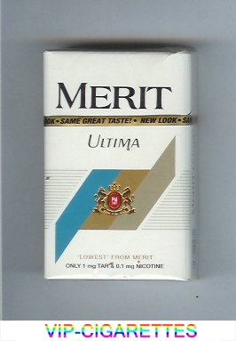 Merit Ultima white cigarettes hard box