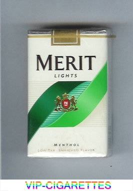Merit Lights Menthol cigarettes soft box