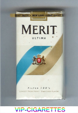 Merit Ultima Filter 100s cigarettes soft box