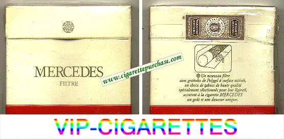 Mercedes Filtre cigarettes wide flat hard box