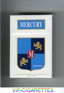 Mercury Lights cigarettes hard box