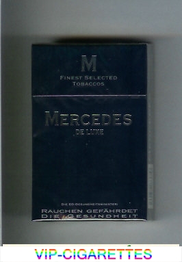 Mersedes De Luxe black cigarettes hard box
