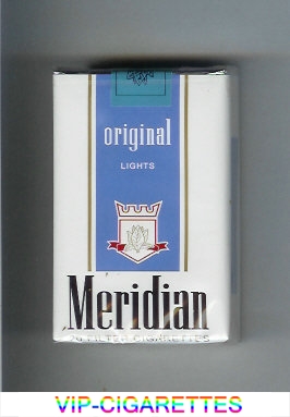  In Stock Meridian Original Lights cigarettes soft box Online
