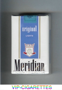 Meridian Original Lights cigarettes soft box