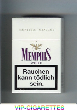 Memphis White Tennessee Tobaccos cigarettes hard box
