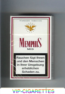 Memphis Mid Tennessee Tobaccos cigarettes hard box