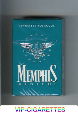 Memphis Menthol Tennessee Tobaccos cigarettes hard box