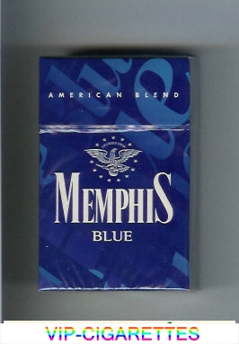 Memphis Blue American Blend cigarettes hard box