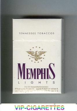 Memphis Lights Tennessee Tobaccos cigarettes hard box