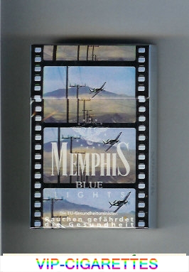 Memphis Lights Blue cigarettes hard box