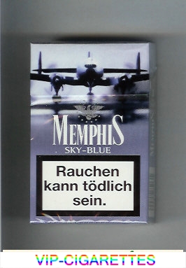 Memphis Sky-Blue cigarettes hard box