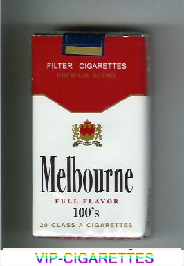 Melbourne Full Flavor 100s Premium Blend cigarettes soft box