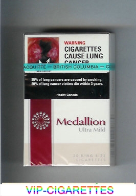  In Stock Medallion Ultra Mild cigarettes hard box Online