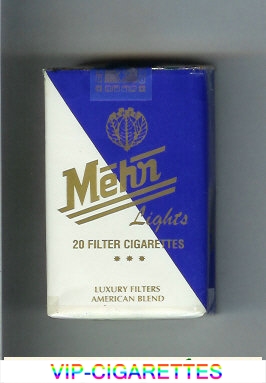 Mehr Lights American Blend white and blue cigarettes soft box