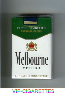 Melbourne Menthol Premium Blend cigarettes soft box