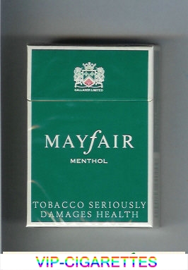 Mayfair Menthol cigarettes hard box