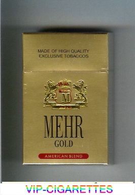 Mehr Gold American Blend cigarettes hard box