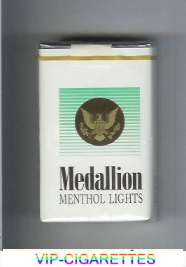 Medallion Menthol Lights cigarettes soft box