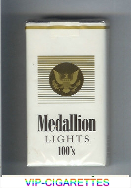 Medallion Lights 100s cigarettes soft box