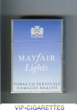 Mayfair Lights cigarettes hard box