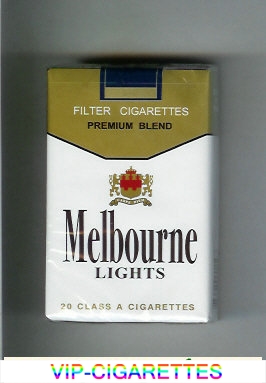Melbourne Lights Premium Blend cigarettes soft box