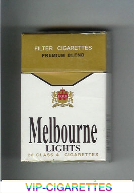 Melbourne Lights Premium Blend cigarettes hard box