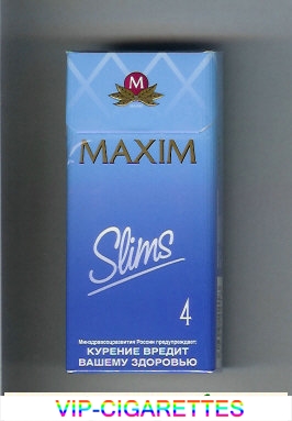 Maxim Slims 4 100s cigarettes hard box