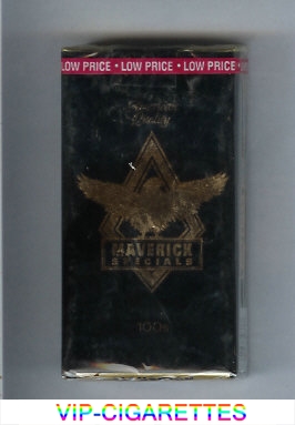 Maverick Specials 100s black and gold cigarettes soft box