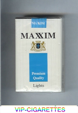 Maxim Premium Quality Lights cigarettes soft box
