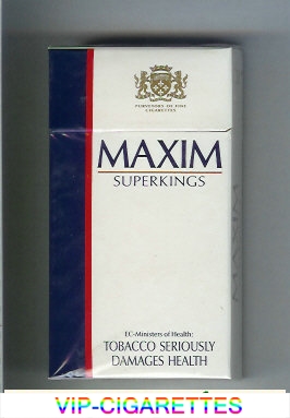 Maxim Super Kings 100s cigarettes hard box