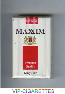 Maxim Premium Quality King Size cigarettes soft box